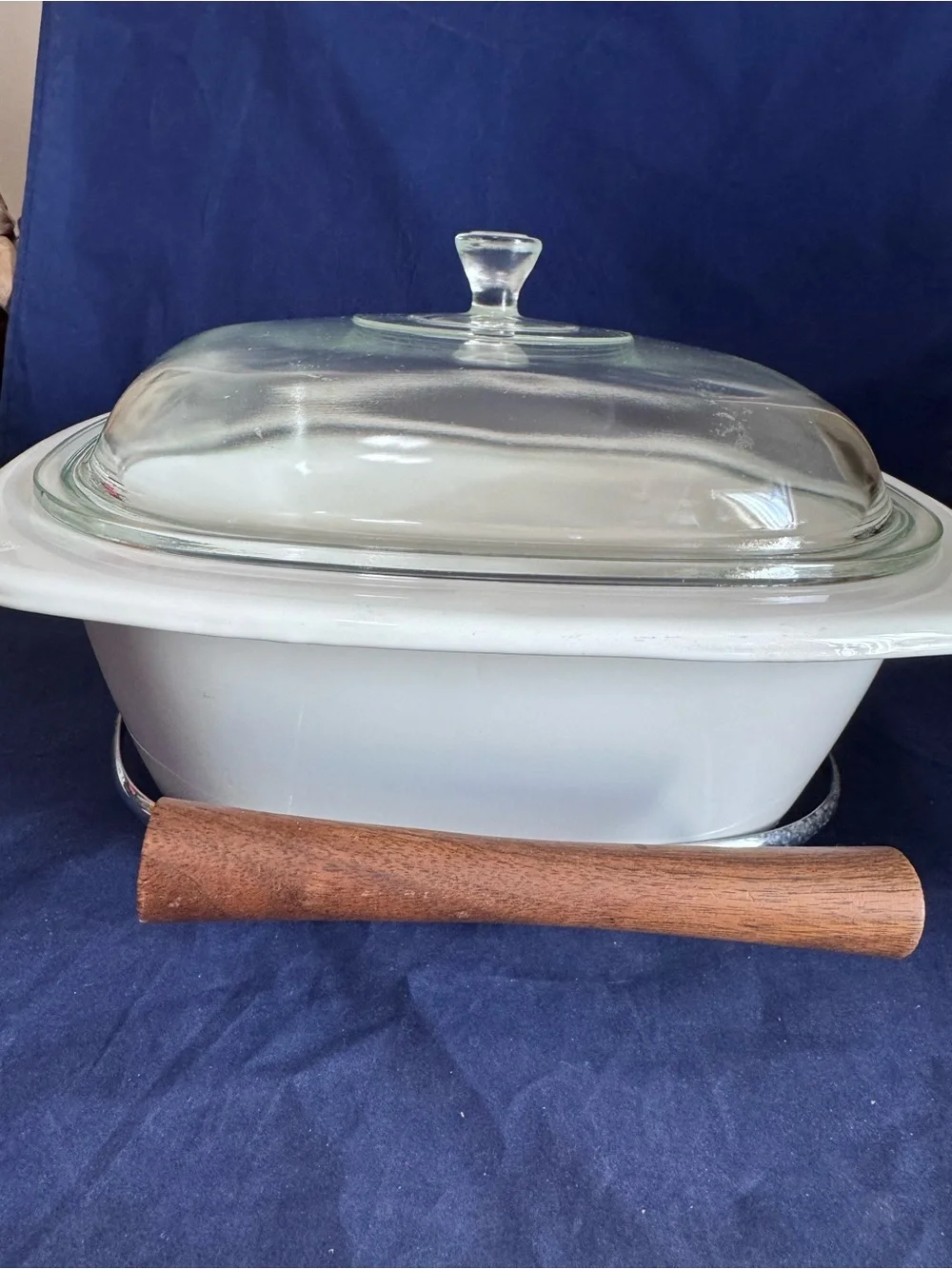 Corning Ware Blue Cornflower 4 Qt Dutch Oven P-34-B with lid P-12-c and trivet